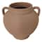 9" Brown Ceramic Jar Planter with Handles by Ashland®
